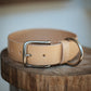 The Real McCaul Leathergoods Pet Collars & Harnesses Classic Dog Collar - 38mm - Natural Australian Made Australian Owned Leather Dog Collar with Brass Fittings- Australian Made