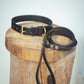 The Real McCaul Leathergoods Pet Collars & Harnesses Dog Collar & Leash Set - 30mm Wide - Black Australian Made Australian Owned Leather Dog Collar and Lead with Brass Fittings- Australian Made