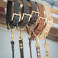 The Real McCaul Leathergoods Pet Collars & Harnesses Dog Collar & Leash Set - 30mm Wide - Tan Australian Made Australian Owned Leather Dog Collar and Lead with Brass Fittings- Australian Made
