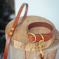 The Real McCaul Leathergoods Pet Collars & Harnesses Dog Collar & Leash Set - 32mm Wide - Tan Australian Made Australian Owned Leather Dog Collar and Lead with Brass Fittings- Australian Made
