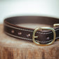 The Real McCaul Leathergoods Pet Collars & Harnesses Rancher Dog Collar - 25mm - Dark Brown Australian Made Australian Owned Australian Made Dog Collar - Solid Leather with Brass