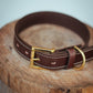 The Real McCaul Leathergoods Pet Collars & Harnesses Rancher Dog Collar - 30mm - Cognac Australian Made Australian Owned Leather Dog Collar with Brass Fittings- Australian Made