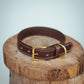 The Real McCaul Leathergoods Pet Collars & Harnesses Rancher Dog Collar - 30mm - Cognac Australian Made Australian Owned Leather Dog Collar with Brass Fittings- Australian Made