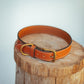 The Real McCaul Leathergoods Pet Collars & Harnesses Rancher Dog Collar - 32mm - Tan Australian Made Australian Owned Leather Dog Collar with Brass Fittings- Australian Made
