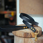 The Real McCaul Leathergoods Pet Leashes Wide Dog Leash - Black Australian Made Australian Owned Leather Dog Leash with Brass Fittings- Australian Made