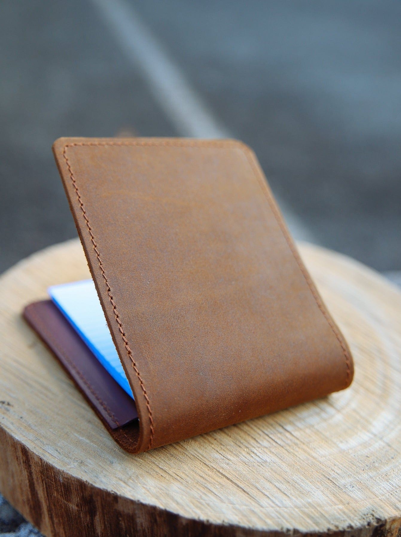 The Real McCaul Leathergoods Rustic Cowhide NoteBook Cover A7 Australian Made Australian Owned Kangaroo Leather NoteBook Cover Made In Australia
