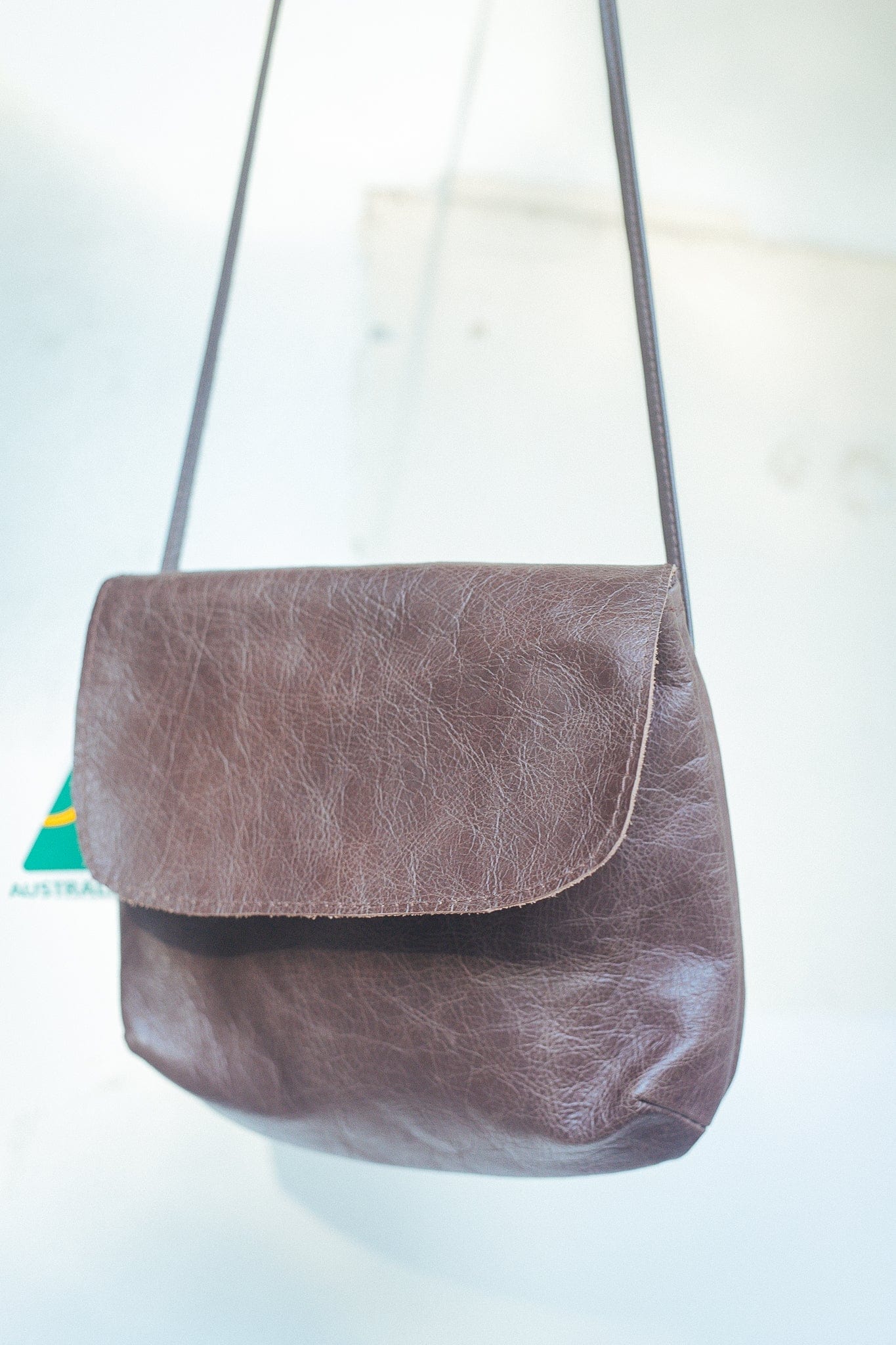 The Real McCaul Leathergoods Shoulder Bags Marble Brown The Jess CrossBody Bag - Cowhide Australian Made Australian Owned Australian Made Cross-Body Leather Bag
