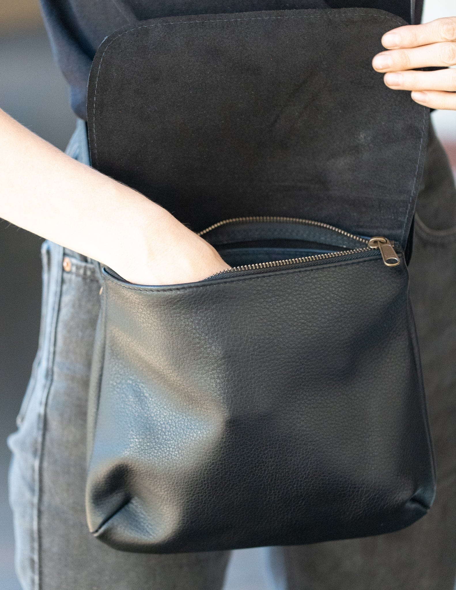 The Real McCaul Leathergoods Shoulder Bags The Jess CrossBody Bag - Cowhide Australian Made Australian Owned Australian Made Cross-Body Leather Bag