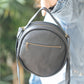 The Real McCaul Leathergoods Shoulder Bags The Moon Crossbody Bag Australian Made Australian Owned Moon Cross-body Leather HandBag- Made In Australia