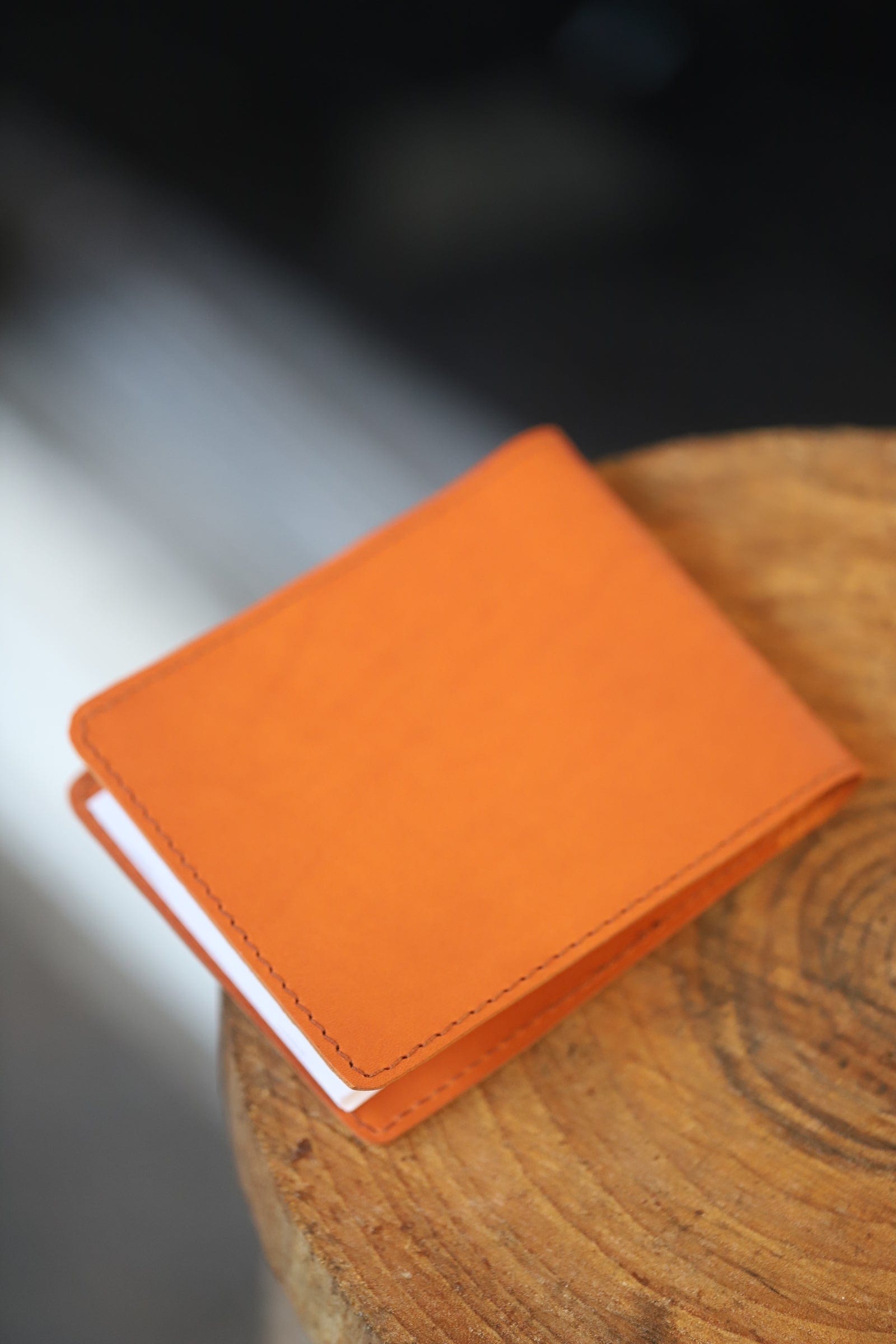 The Real McCaul Leathergoods Tan Roo NoteBook Cover A7 Australian Made Australian Owned Kangaroo Leather NoteBook Cover Made In Australia