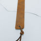 The Real McCaul Leathergoods Vintage Brown / Small Personalised Bookmark Australian Made Australian Owned Personalised Embossed Leather Bookmark Handmade in Australia