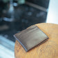 The Real McCaul Leathergoods Wallet Dark Brown Small Bifold Wallet - Kangaroo Australian Made Australian Owned Small Bi-Fold Wallet Australian Made - Kangaroo