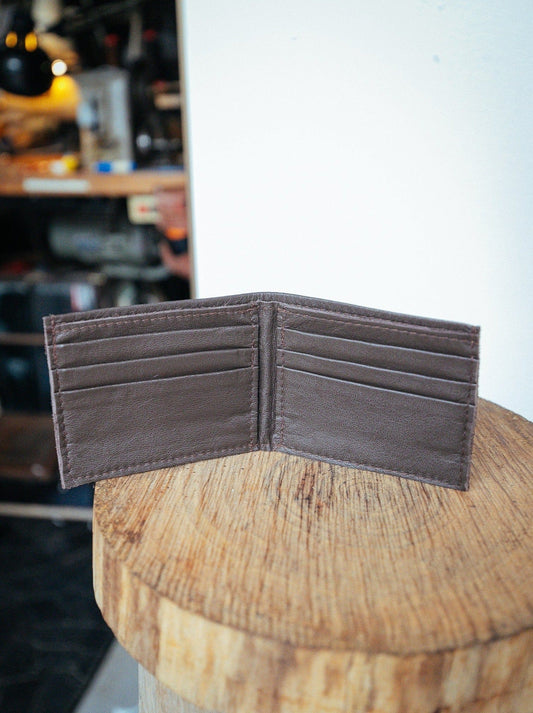 The Real McCaul Leathergoods Wallet Small Bifold Wallet - Cowhide Australian Made Australian Owned Small Bi-Fold Leather Wallet Australian Made 