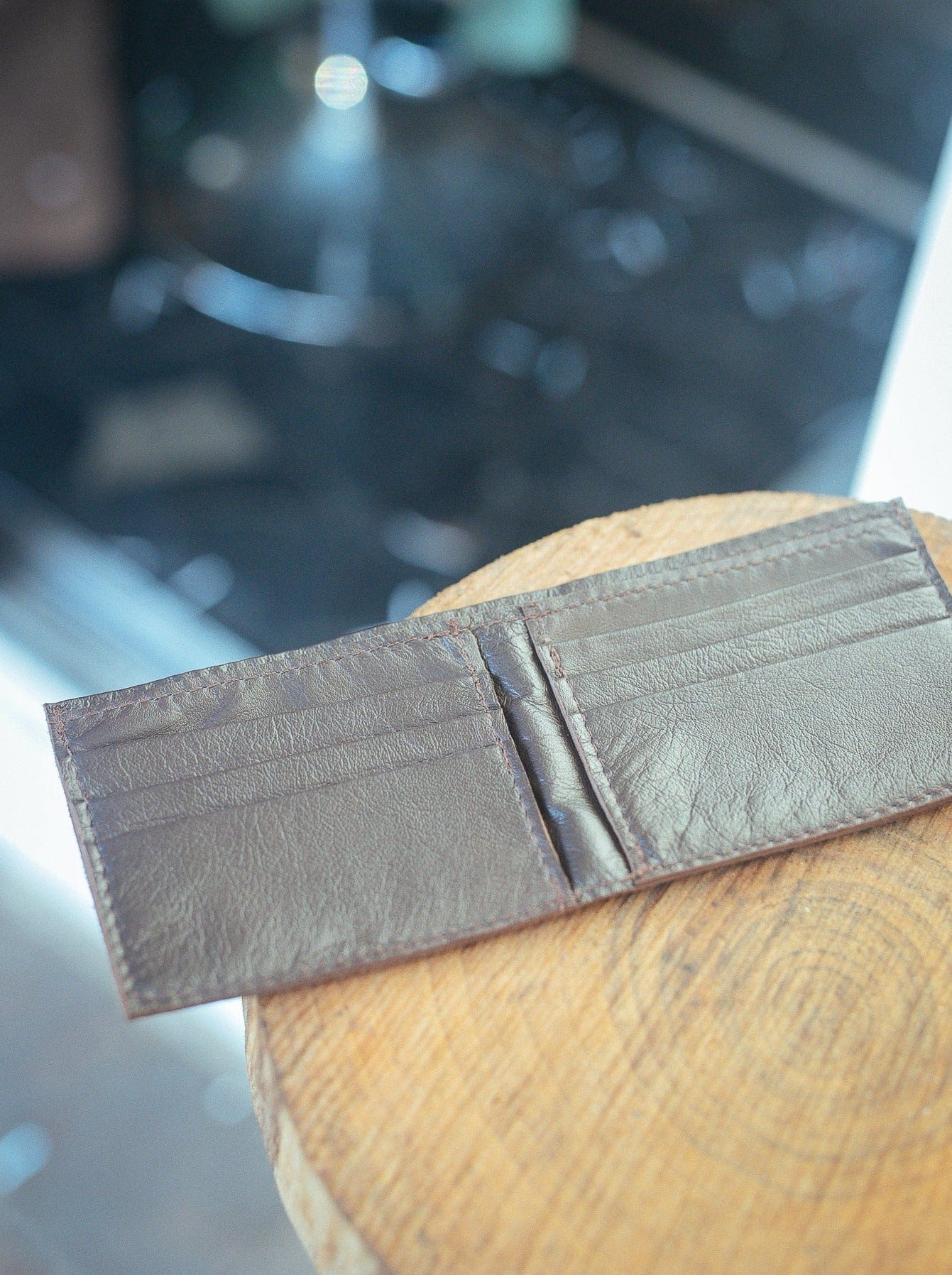 The Real McCaul Leathergoods Wallet Small Bifold Wallet - Kangaroo Australian Made Australian Owned Small Bi-Fold Wallet Australian Made - Kangaroo