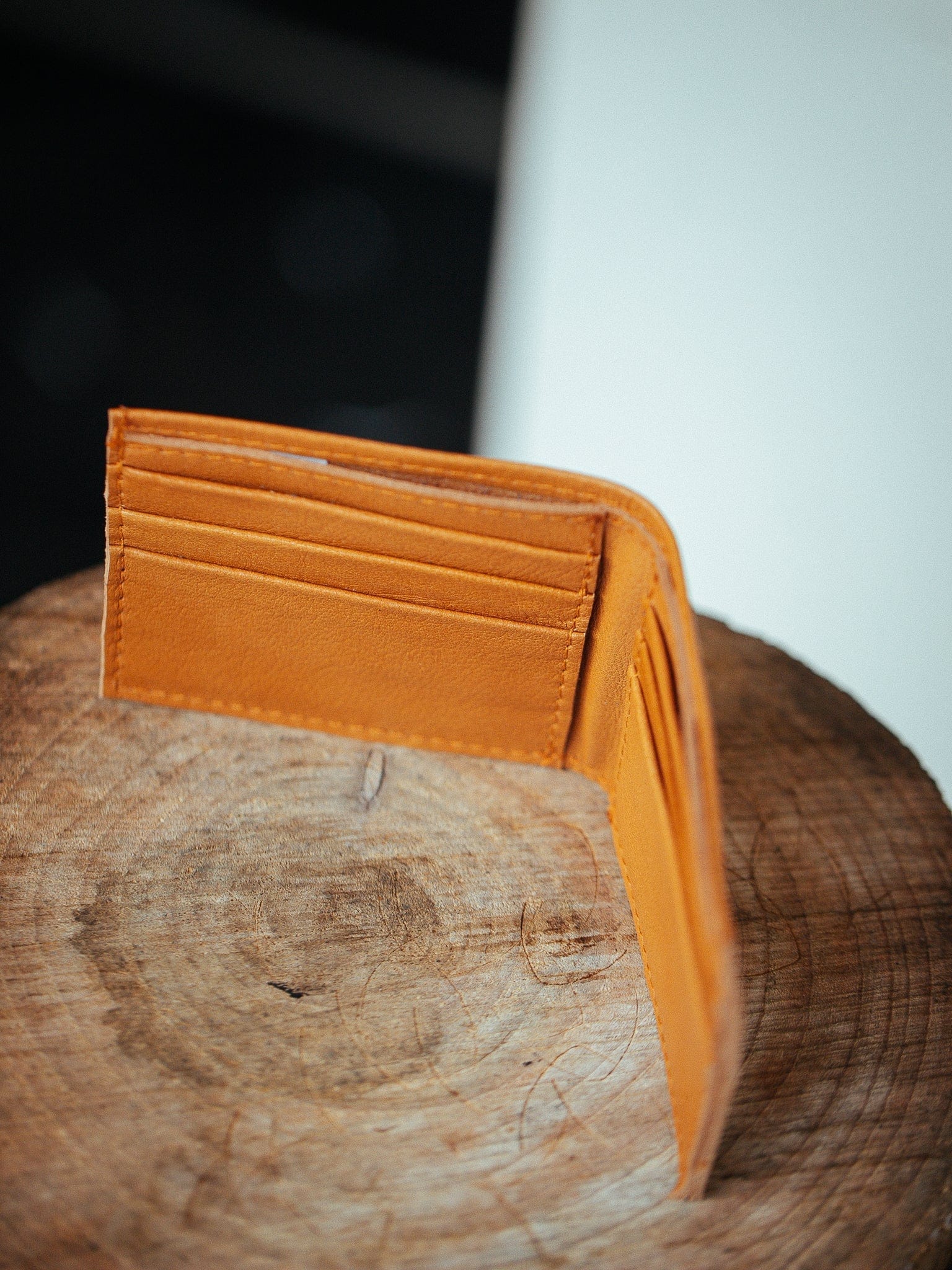 The Real McCaul Leathergoods Wallet Small Bifold Wallet - Kangaroo Australian Made Australian Owned Small Bi-Fold Wallet Australian Made - Kangaroo