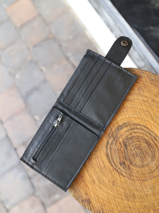 The Real McCaul Leathergoods Wallets Bifold Wallet With Coin Zip and Clip - Cowhide Australian Made Australian Owned