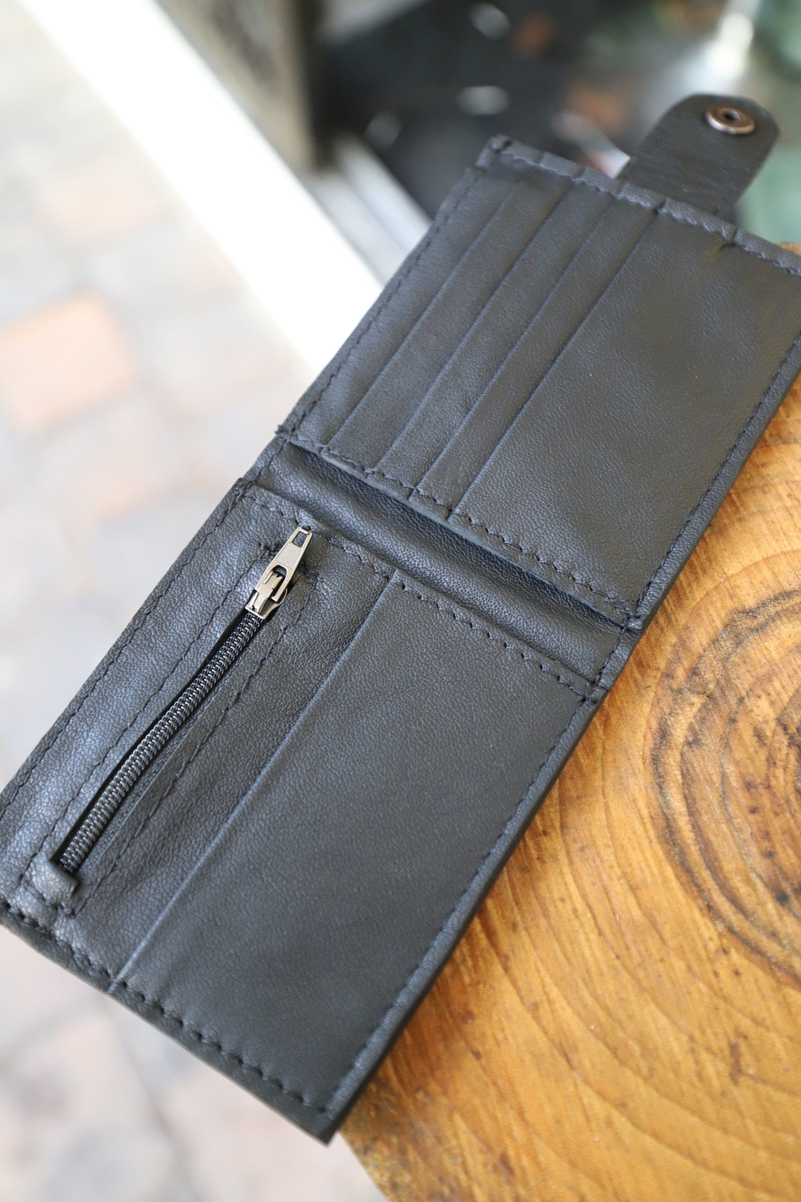 The Real McCaul Leathergoods Wallets Bifold Wallet With Coin Zip and Clip - Cowhide Australian Made Australian Owned