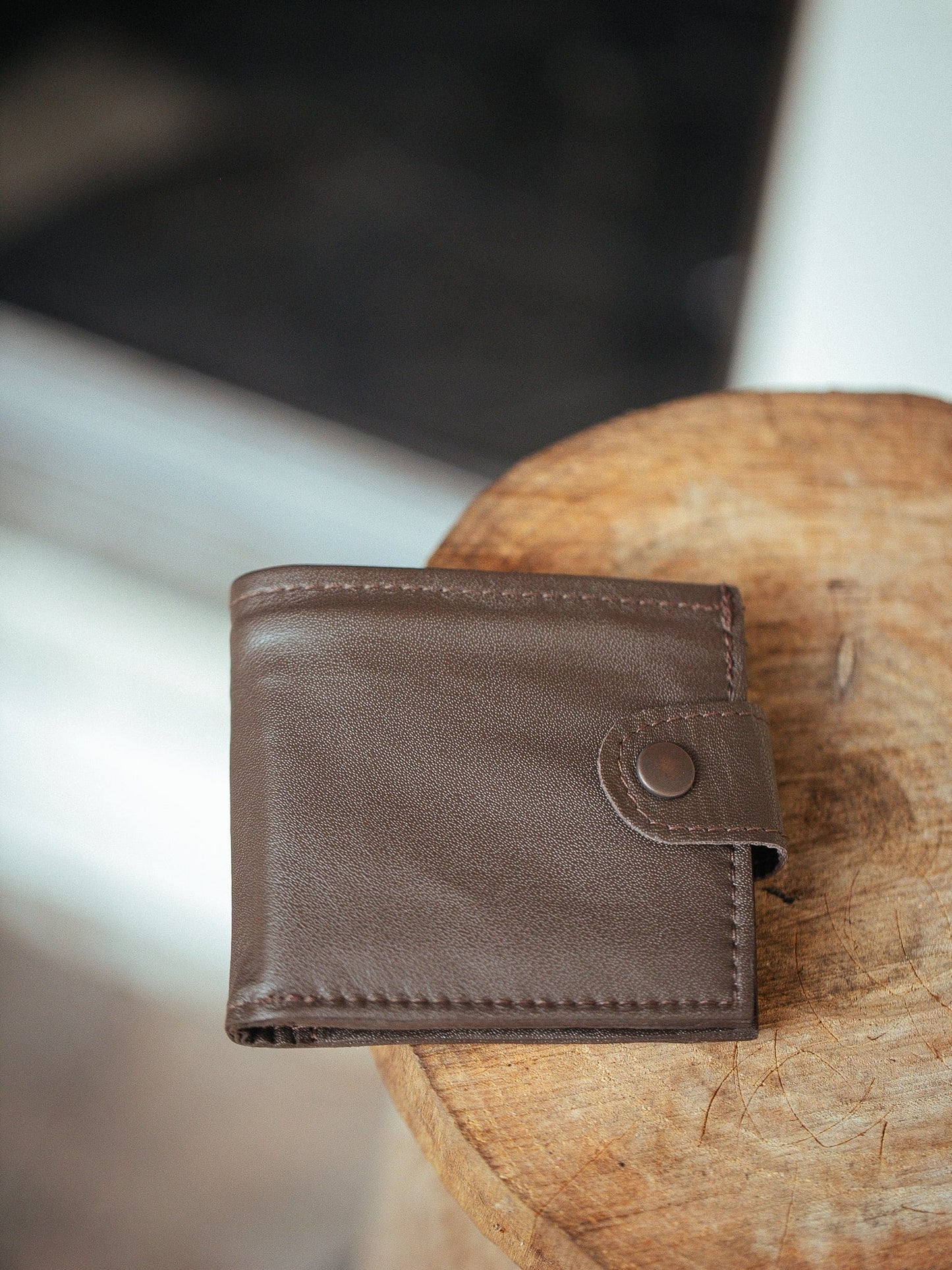 The Real McCaul Leathergoods Wallets Dark Brown Bifold Wallet With Coin Zip and Clip - Cowhide Australian Made Australian Owned