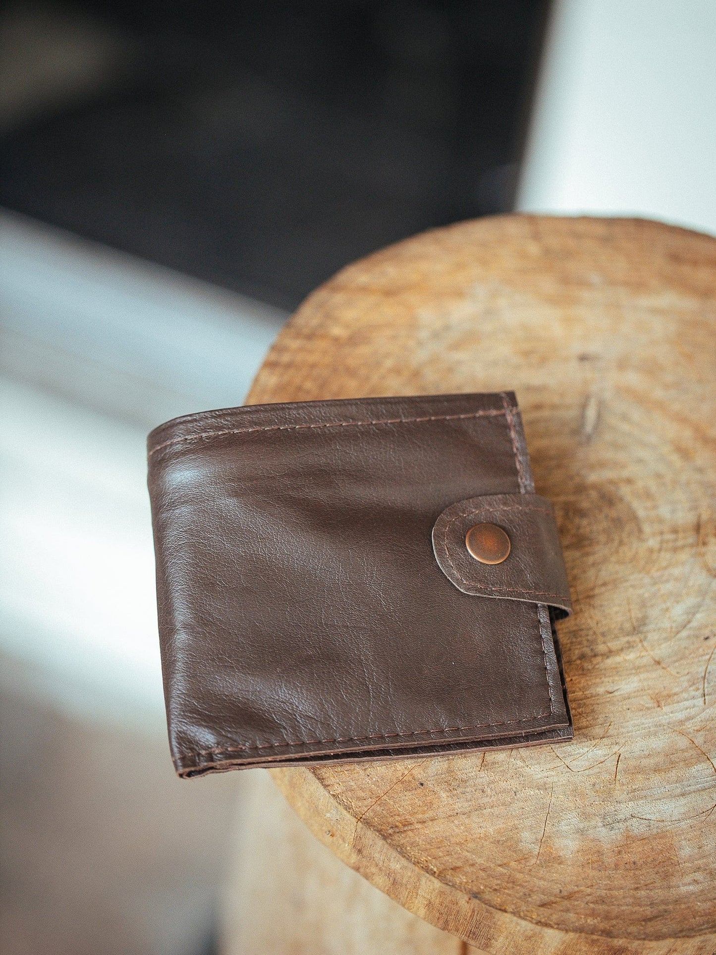 The Real McCaul Leathergoods Wallets Dark Brown Bifold Wallet With Coin Zip and Clip - Kangaroo Australian Made Australian Owned Australian Made Leather Bifold Wallet With Coin Zip and Clip - Kangaroo