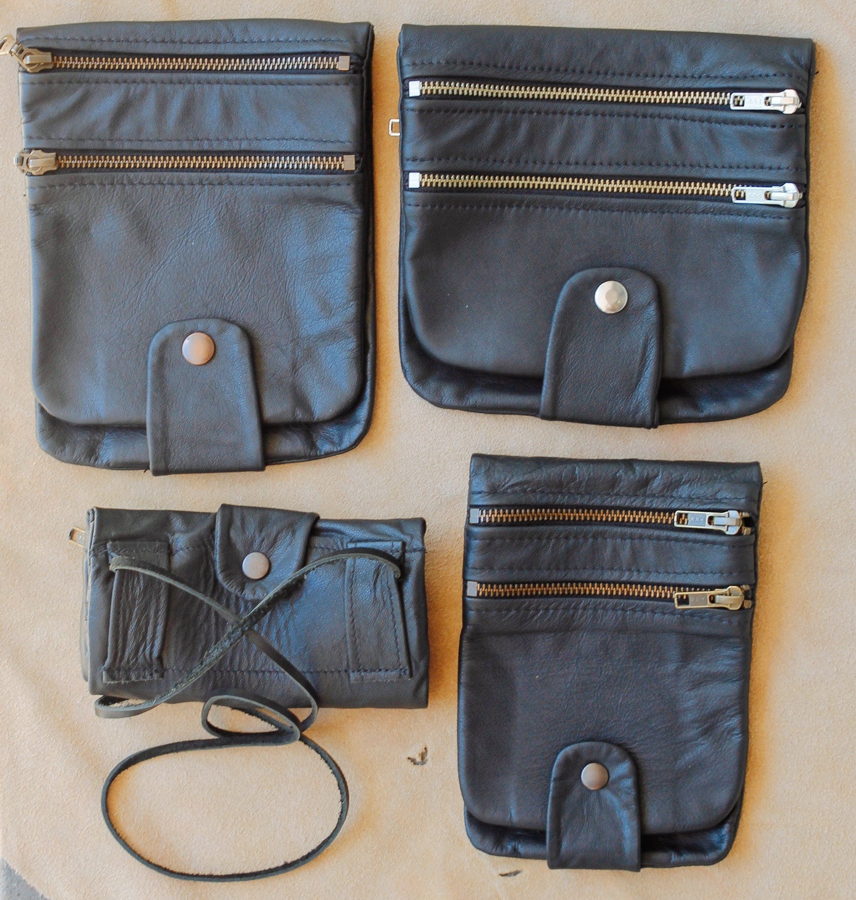 The Real McCaul Multi-Wallet Multi Wallet Belt Pouch (Cowhide) Australian Made Australian Owned Made in Australia Travel Belt Multi-Wallet (Cowhide Leather)