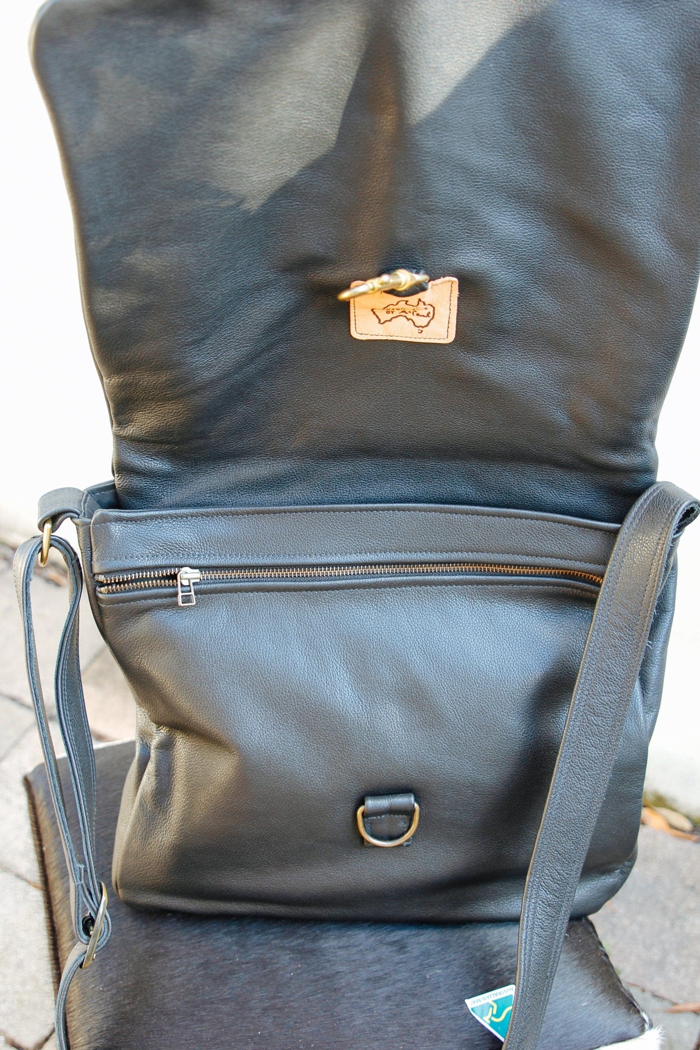 The Real McCaul Shoulder Bags Universal Satchel Bag - Large - Cowhide Australian Made Australian Owned Australian Made Leather Satchel Bag