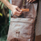 The Real McCaul Shoulder Bags Universal Satchel Bag - Medium - Cowhide Australian Made Australian Owned Leather Satchel Bag- Australian Made in Kangaroo and Cowhide Leather