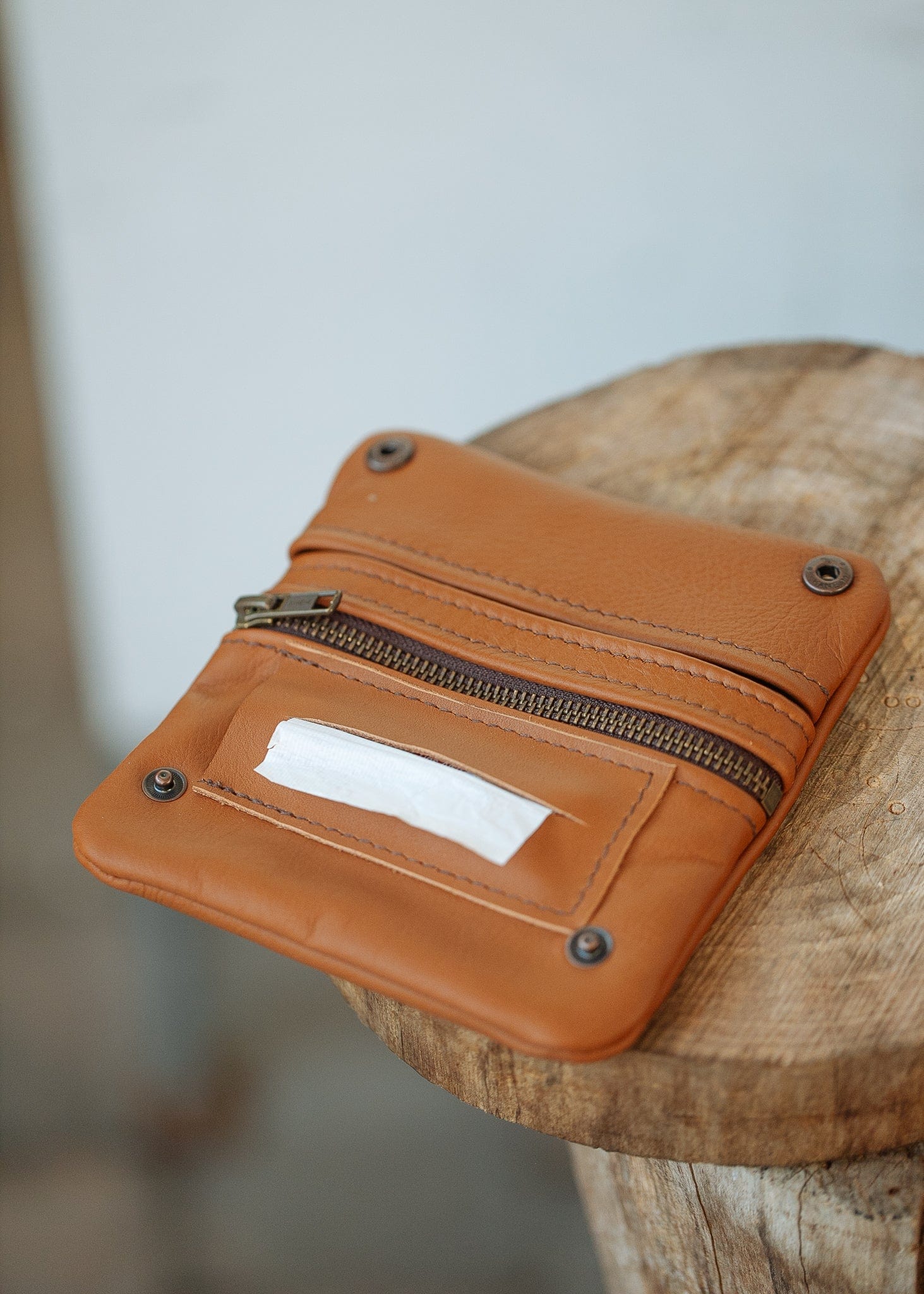 The Real McCaul Tobacco Pouches Tobacco Pouch - Cowhide Australian Made Australian Owned Leather Tobacco Pouch Australian Made Kangaroo & Cowhide Leather