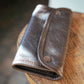 The Real McCaul Tobacco Pouches Tri Fold Tobacco Pouch - Cowhide Australian Made Australian Owned Leather Tobacco Pouch Australian Made Kangaroo & Cowhide Leather