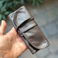 The Real McCaul Tobacco Pouches Tri Fold Tobacco Pouch - Kangaroo Australian Made Australian Owned Leather Tobacco Pouch Australian Made Kangaroo & Cowhide Leather
