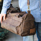 The Real McCaul Travel Bag Small Classic Overnight Travel Bag - Cowhide Australian Made Australian Owned Large Overnight Travel Duffel Bag Leather Made in Australia