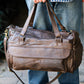 The Real McCaul Travel Bag Small Classic Overnight Travel Bag - Cowhide Australian Made Australian Owned Large Overnight Travel Duffel Bag Leather Made in Australia