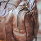 The Real McCaul Travel Bag Square Overnight Traveller Bag - Cowhide Australian Made Australian Owned Leather Overnight Travel Bag Duffle Made In Australia Handcrafted
