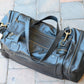 The Real McCaul Travel Bag Square Overnight Traveller Bag - Kangaroo Australian Made Australian Owned Leather Overnight Travel Bag Duffle Made In Australia Handcrafted