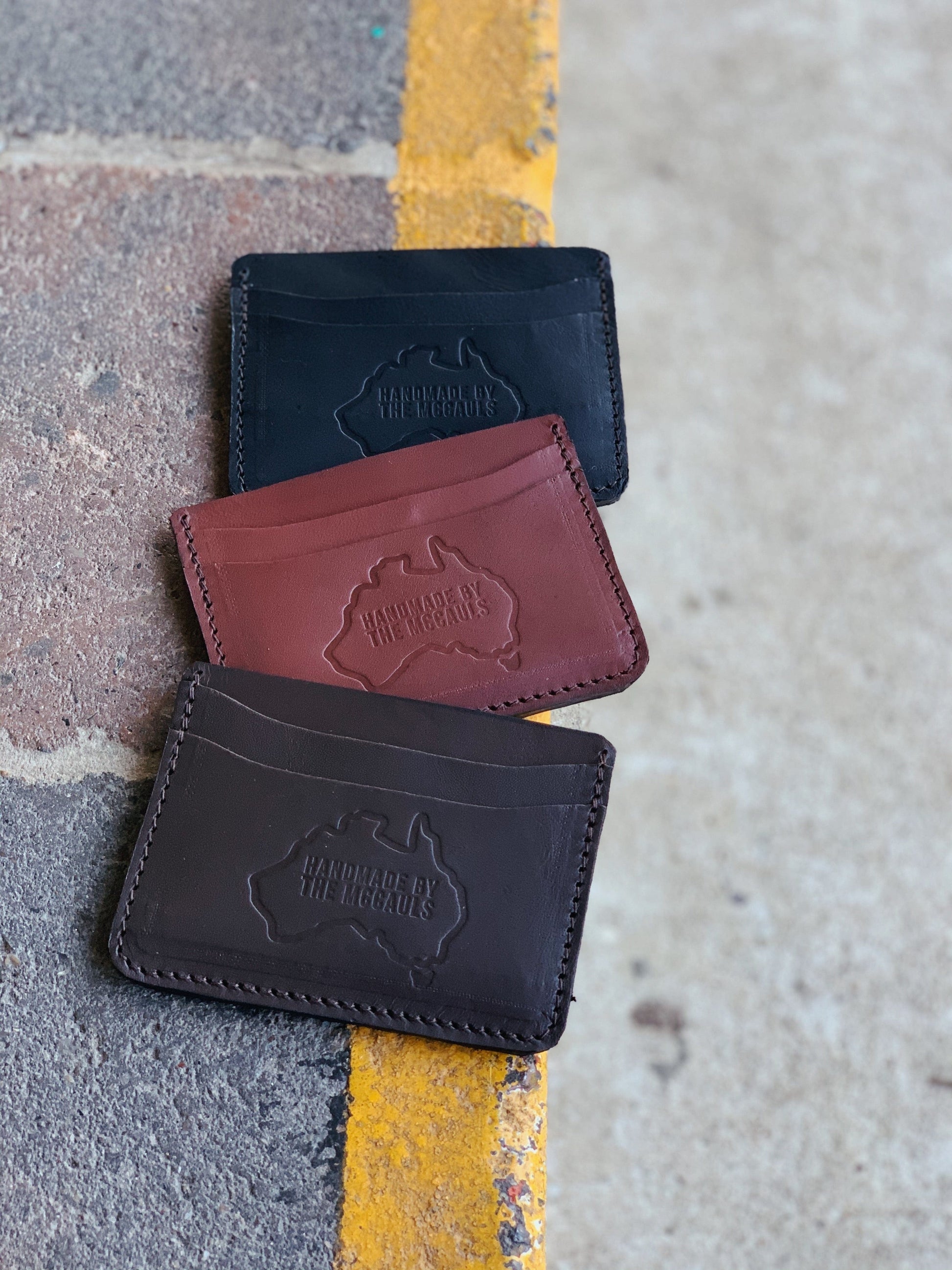 The Real McCaul Wallet Card Holder- 6 Pocket Australian Made Australian Owned Card Holder Kangaroo Leather Wallet- 6 Pocket Made In Australia