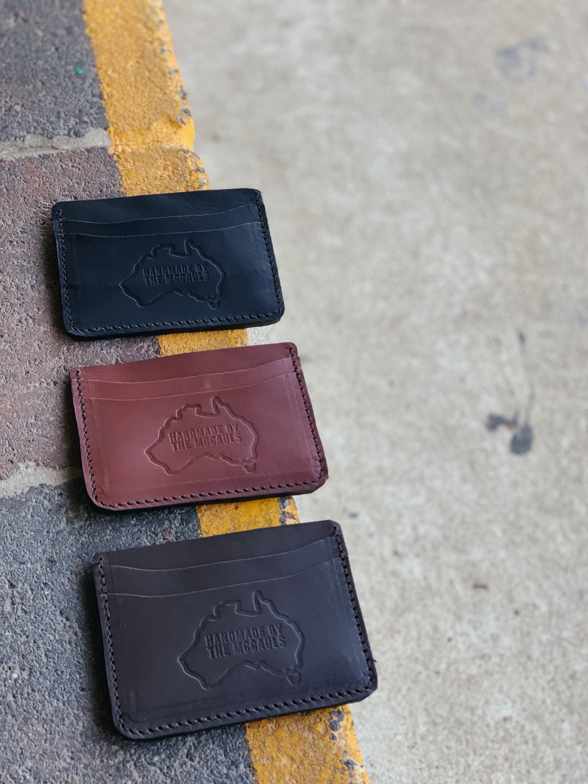 The Real McCaul Wallet Card Holder- 6 Pocket Australian Made Australian Owned Card Holder Kangaroo Leather Wallet- 6 Pocket Made In Australia