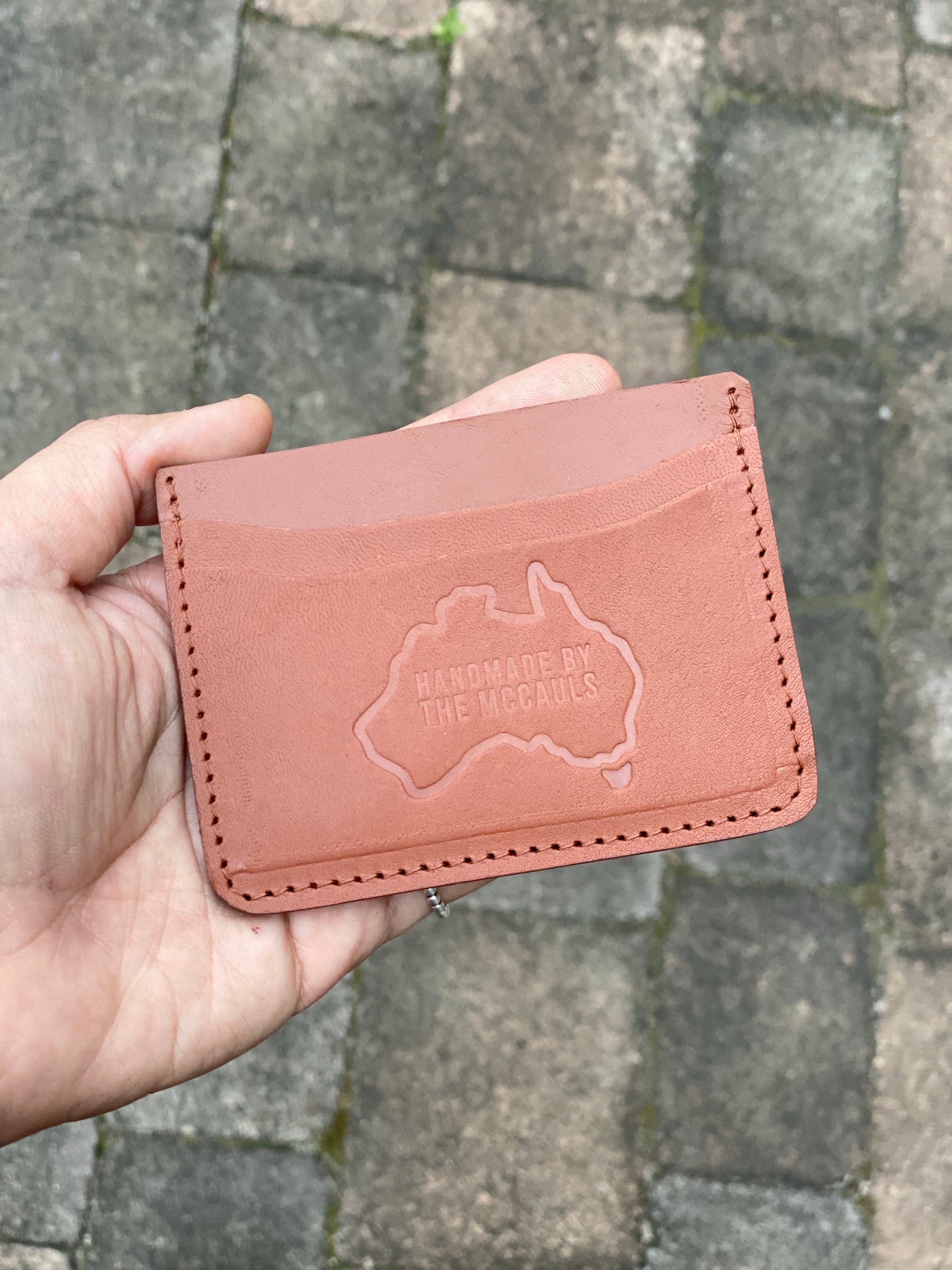 Hong Kong-made handmade leather wallet coin purse goat leather