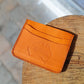 The Real McCaul Wallet Tan Card Holder- 6 Pocket Australian Made Australian Owned Card Holder Kangaroo Leather Wallet- 6 Pocket Made In Australia