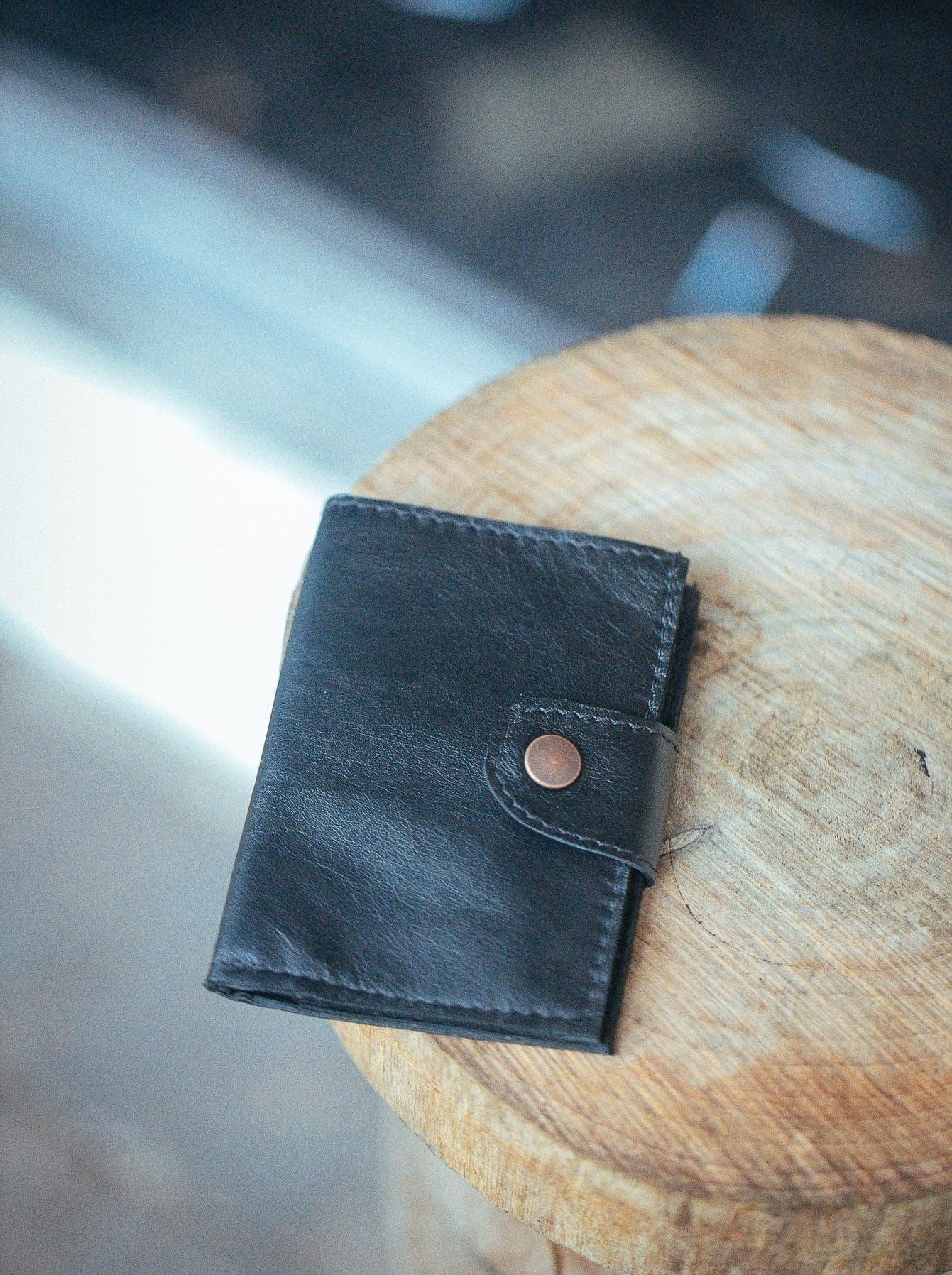 The Real McCaul Wallets Black / Best Kangaroo (Soft) The Andri Wallet - Kangaroo Australian Made Australian Owned Genuine Leather Ladies Small Wallet- Made In Australia with Kangaroo and Cowhide