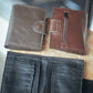 The Real McCaul Wallets Black / Kangaroo The Andri Wallet - Kangaroo Australian Made Australian Owned Genuine Leather Ladies Small Wallet- Made In Australia with Kangaroo and Cowhide