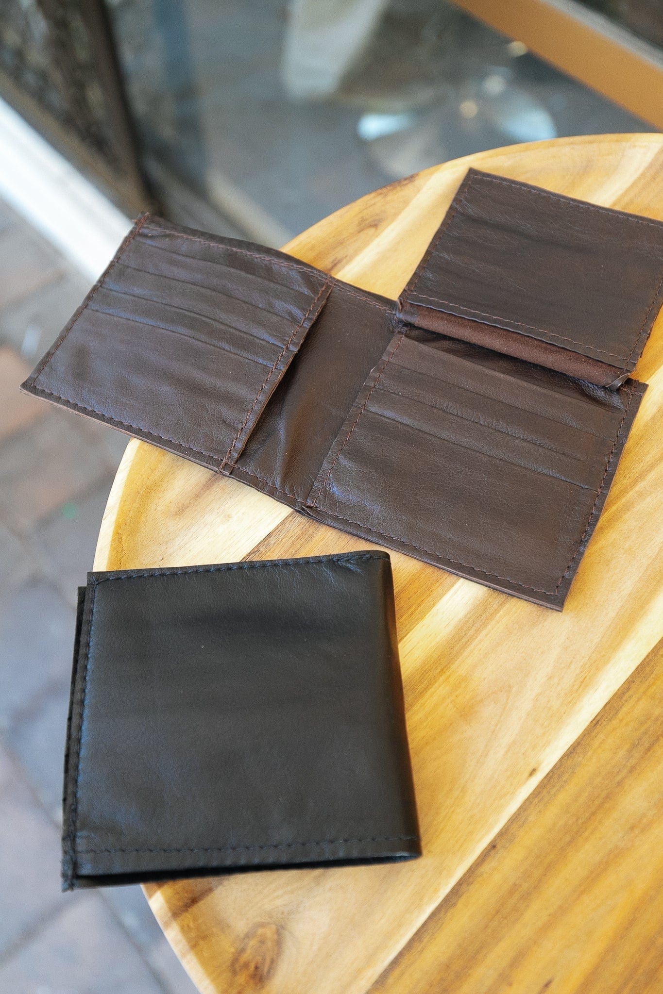 The Real McCaul Wallets Dark Brown / No Clip Deluxe All-Card Wallet- Kangaroo Australian Made Australian Owned Leather Men's Wallet- Australian Made - Kangaroo & Cowhide