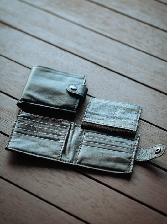 The Real McCaul Wallets Deluxe All-Card Wallet- Cowhide Australian Made Australian Owned Leather Men's Wallet- Australian Made - Kangaroo & Cowhide