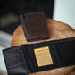 The Real McCaul Wallets Deluxe Trifold Wallet - Kangaroo Australian Made Australian Owned Tri-Fold Men's Wallet - MADE IN AUSTRALIA - Kangaroo & Cowhide Nappa