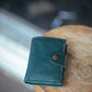 The Real McCaul Wallets Green / Kangaroo The Andri Wallet - Kangaroo Australian Made Australian Owned Genuine Leather Ladies Small Wallet- Made In Australia with Kangaroo and Cowhide