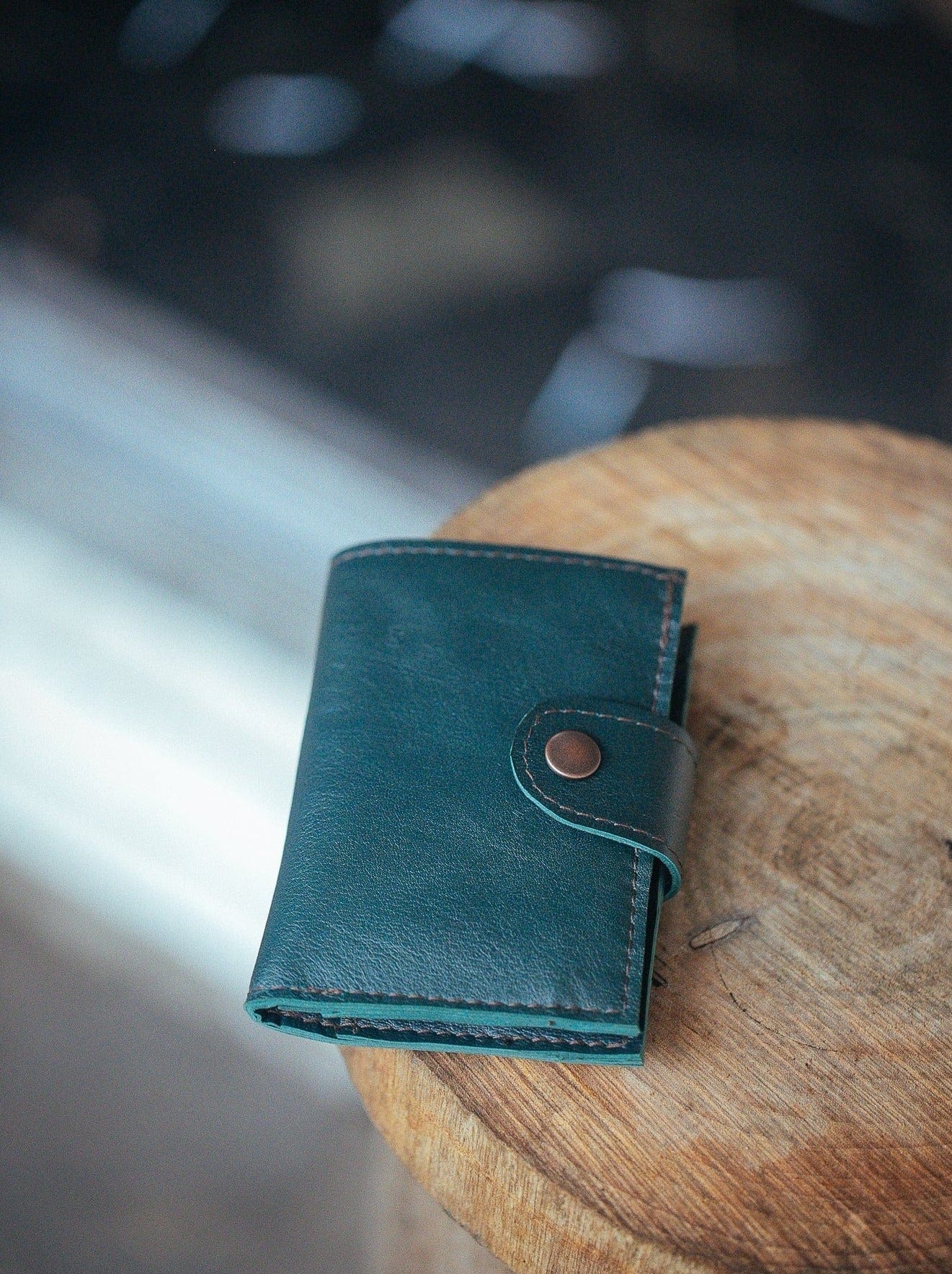 The Real McCaul Wallets Green / Kangaroo The Andri Wallet - Kangaroo Australian Made Australian Owned Genuine Leather Ladies Small Wallet- Made In Australia with Kangaroo and Cowhide