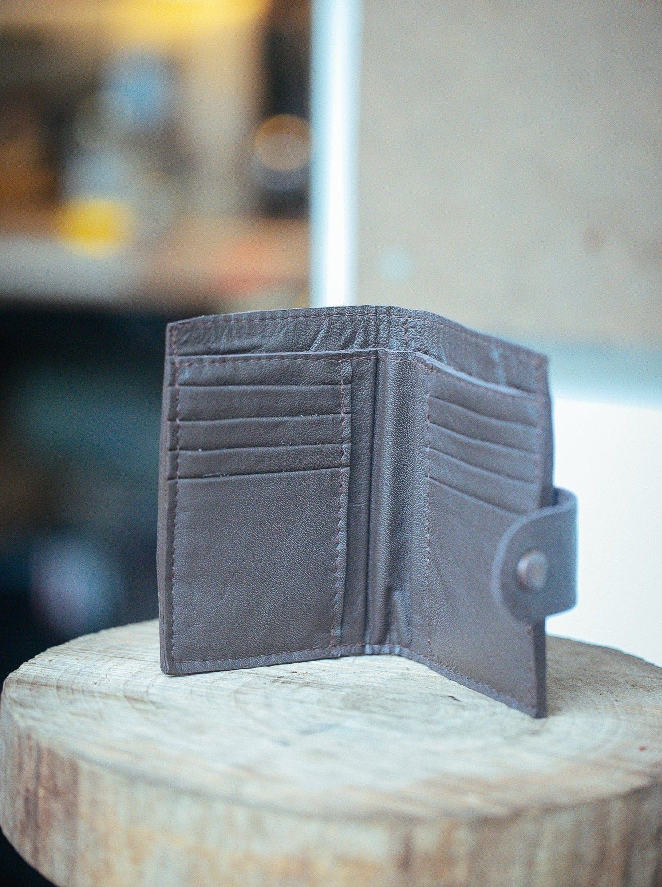 The Real McCaul Wallets The Andri Wallet - Cowhide Australian Made Australian Owned Genuine Leather Ladies Small Wallet- Made In Australia with Kangaroo and Cowhide