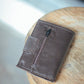 The Real McCaul Wallets The Andri Wallet - Kangaroo Australian Made Australian Owned Genuine Leather Ladies Small Wallet- Made In Australia with Kangaroo and Cowhide