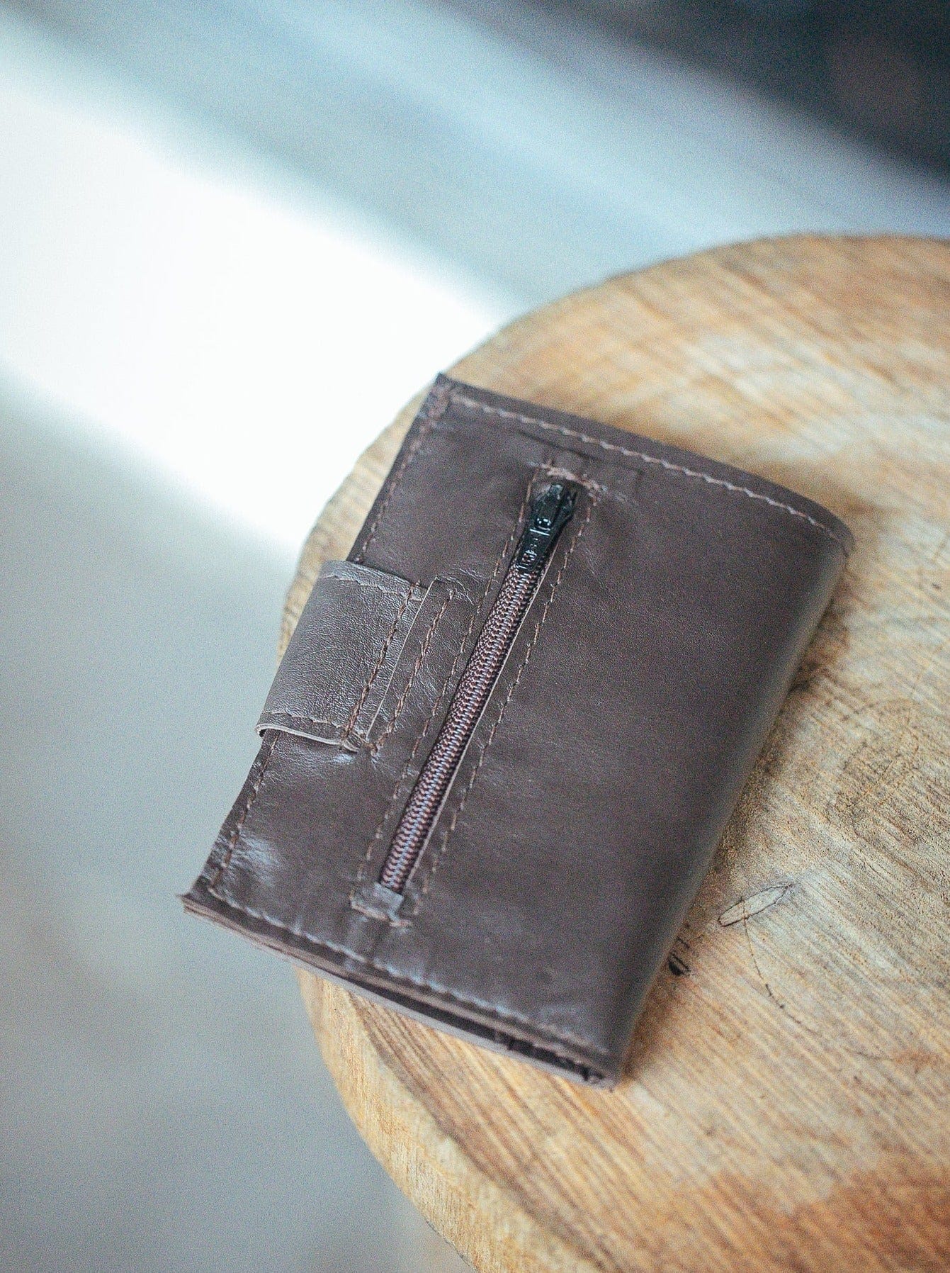 The Real McCaul Wallets The Andri Wallet - Kangaroo Australian Made Australian Owned Genuine Leather Ladies Small Wallet- Made In Australia with Kangaroo and Cowhide