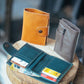 The Real McCaul Wallets The Andri Wallet - Kangaroo Australian Made Australian Owned Genuine Leather Ladies Small Wallet- Made In Australia with Kangaroo and Cowhide