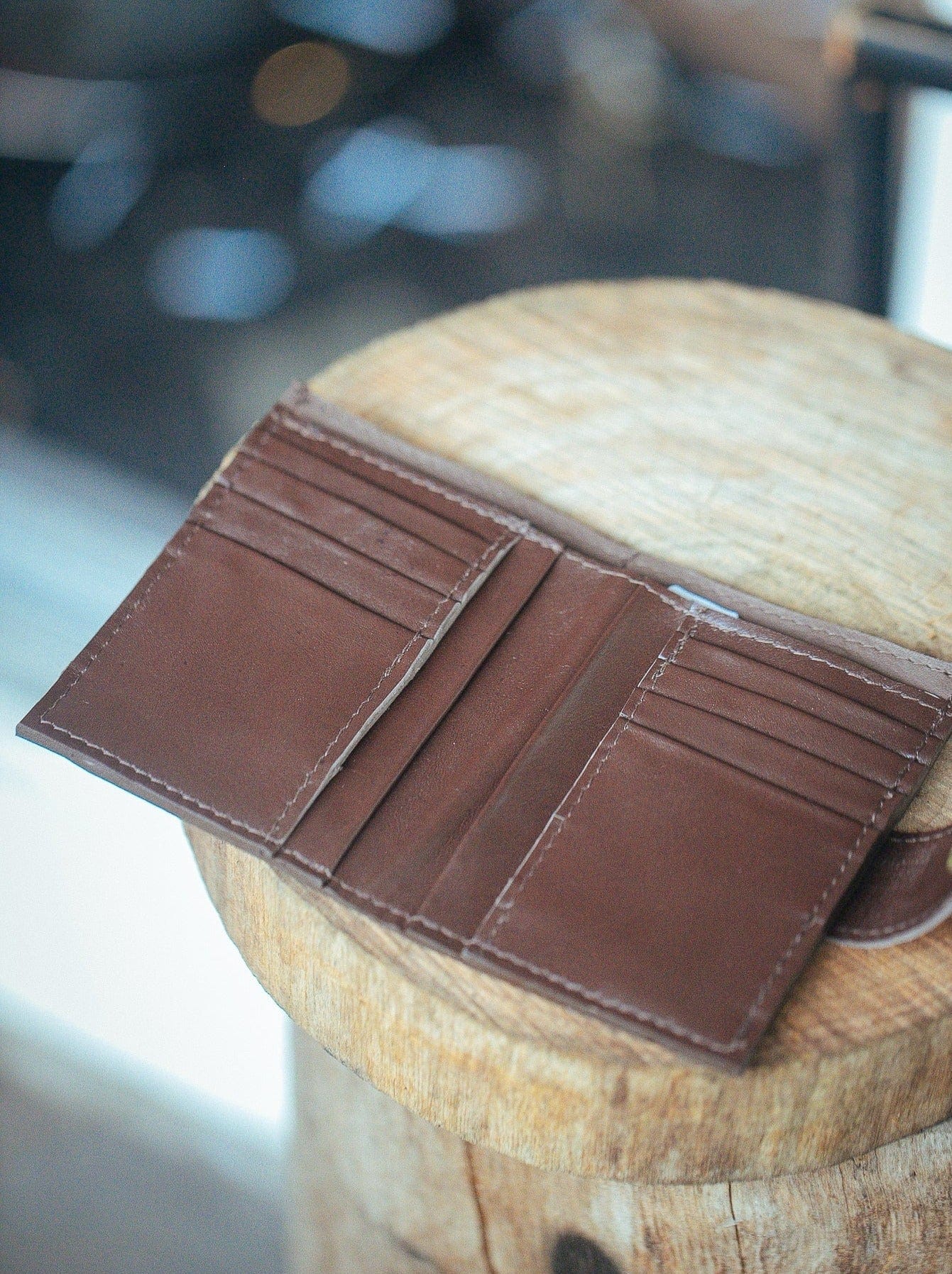 The Real McCaul Wallets The Andri Wallet - Kangaroo Australian Made Australian Owned Genuine Leather Ladies Small Wallet- Made In Australia with Kangaroo and Cowhide