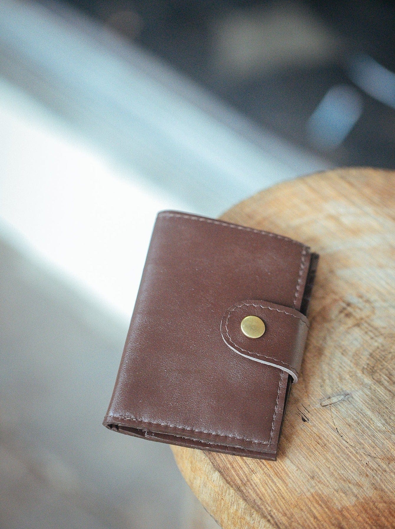 The Real McCaul Wallets The Andri Wallet - Kangaroo Australian Made Australian Owned Genuine Leather Ladies Small Wallet- Made In Australia with Kangaroo and Cowhide